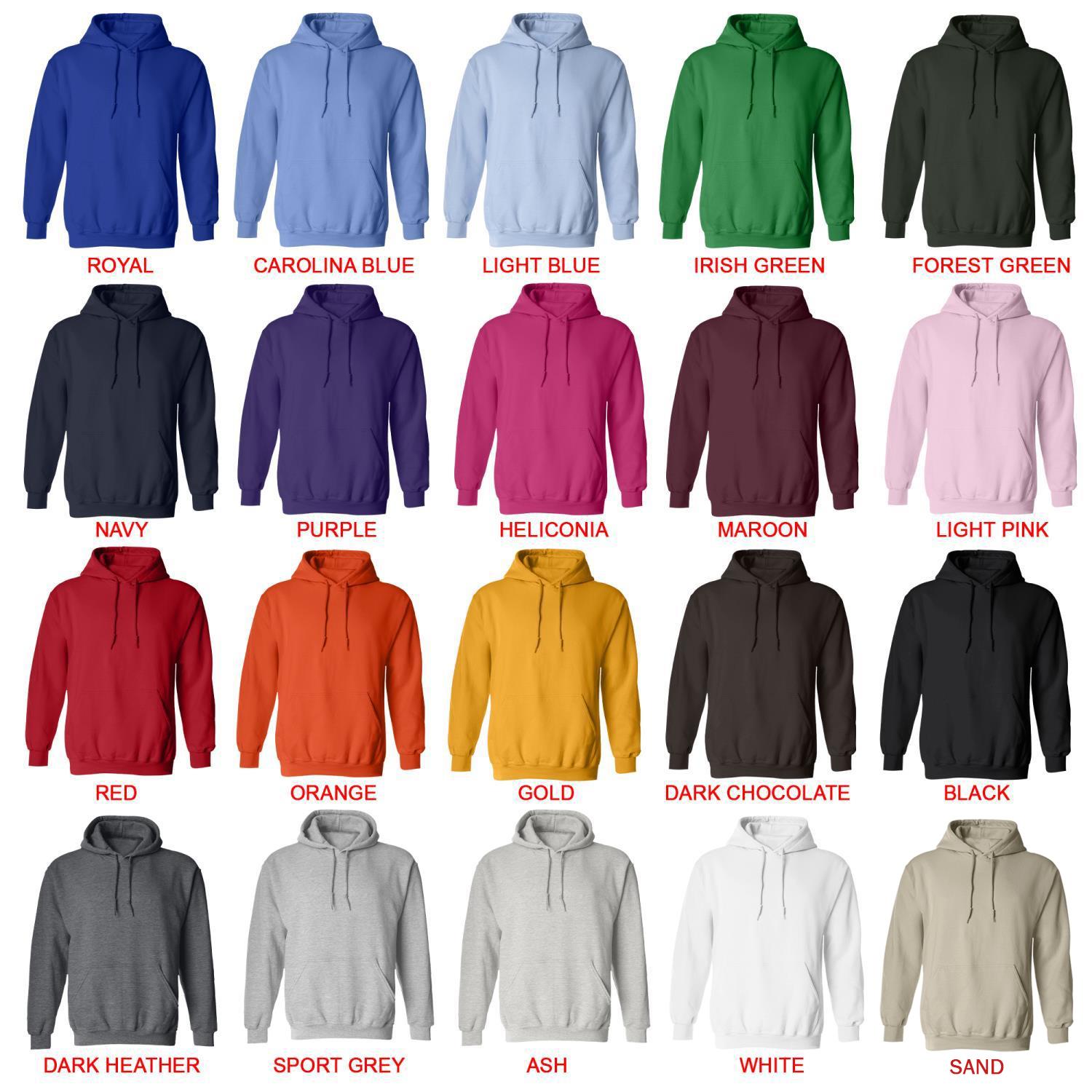 hoodie color chart - Parasyte Store