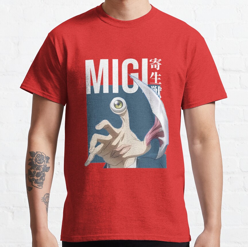Migi Shinichi Izumi Parasyte Anime T-Shirt - Image 3