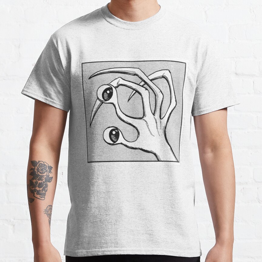 Parasyte Kiseiju Horror Manga Panel T-Shirt - Image 4