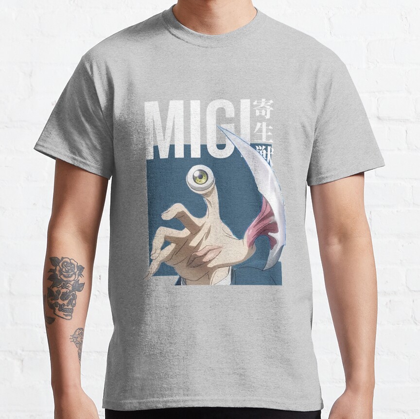 Migi Shinichi Izumi Parasyte Anime T-Shirt - Image 5