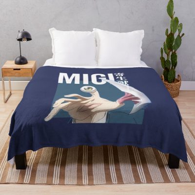Migi Shinichi Izumi Parasyte Anime Throw Blanket