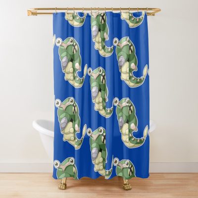 Parasitic Worm Shower Curtain