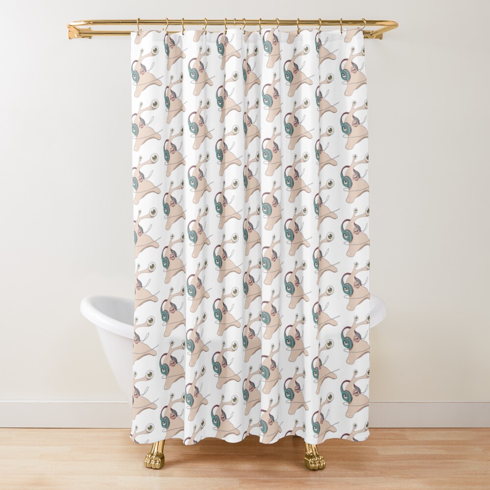 Parasyte Migi Wear Headphones Shower Curtain